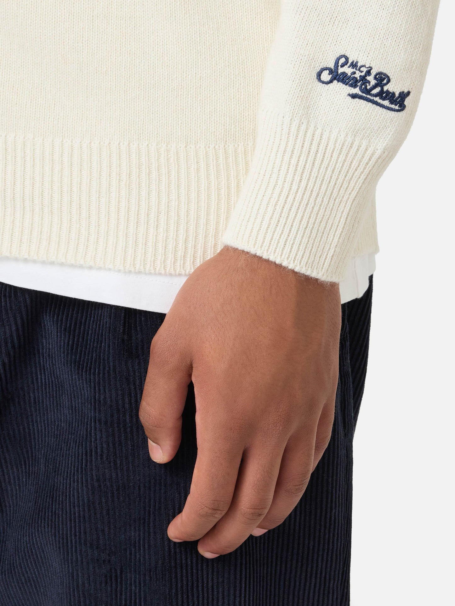 Crewneck-Pullover Heron mit Courma-Jacquard 
