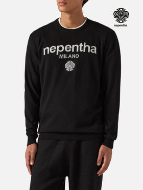 Heron Light crewneck with Nepentha jacquard | NEPENTHA SPECIAL EDITION