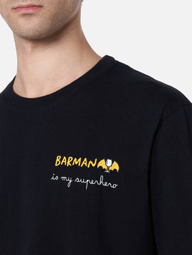 Man heavy cotton t-shirt Arnott with Barman embroidery - MC2 Saint Barth