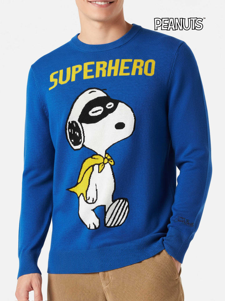Crewneck lightweight sweater with Snoopy jacquard  | SNOOPY PEANUTS™ SPECIAL EDITION