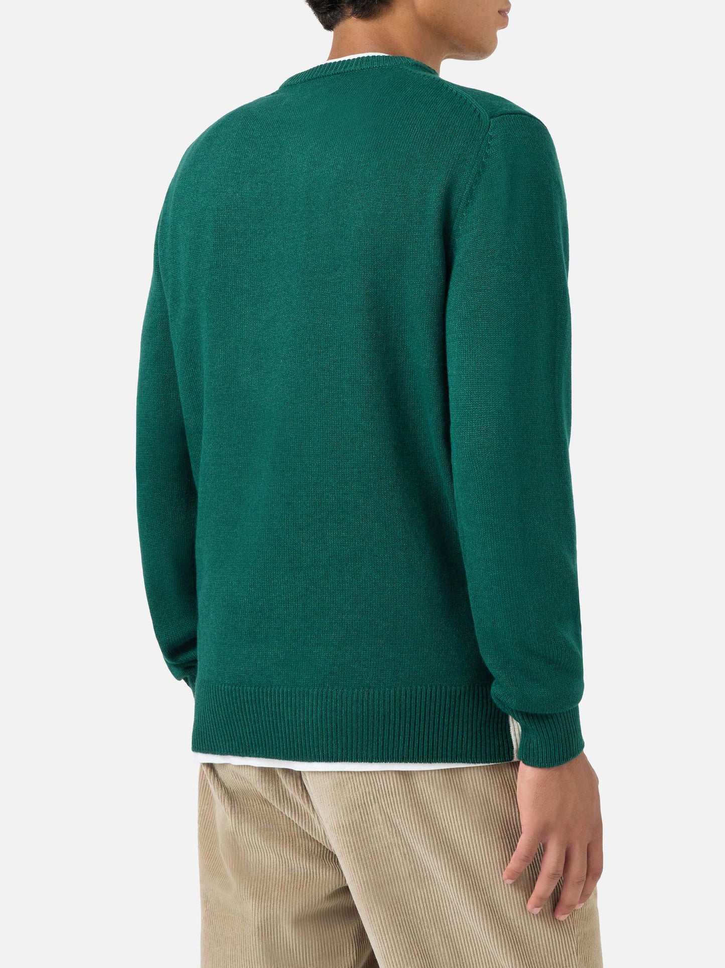 Jersey de cuello redondo Heron con jacquard de postal Courchevel 
