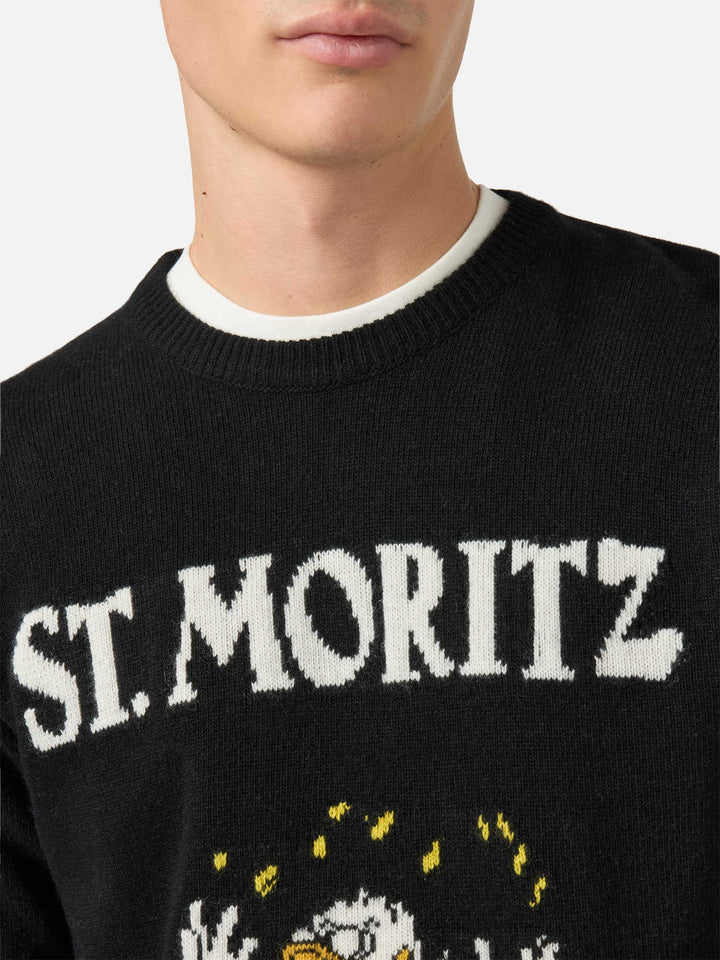 Heron sweater in black with Uncle Scrooge St. Moritz jacquard | DISNEY SPECIAL EDITION