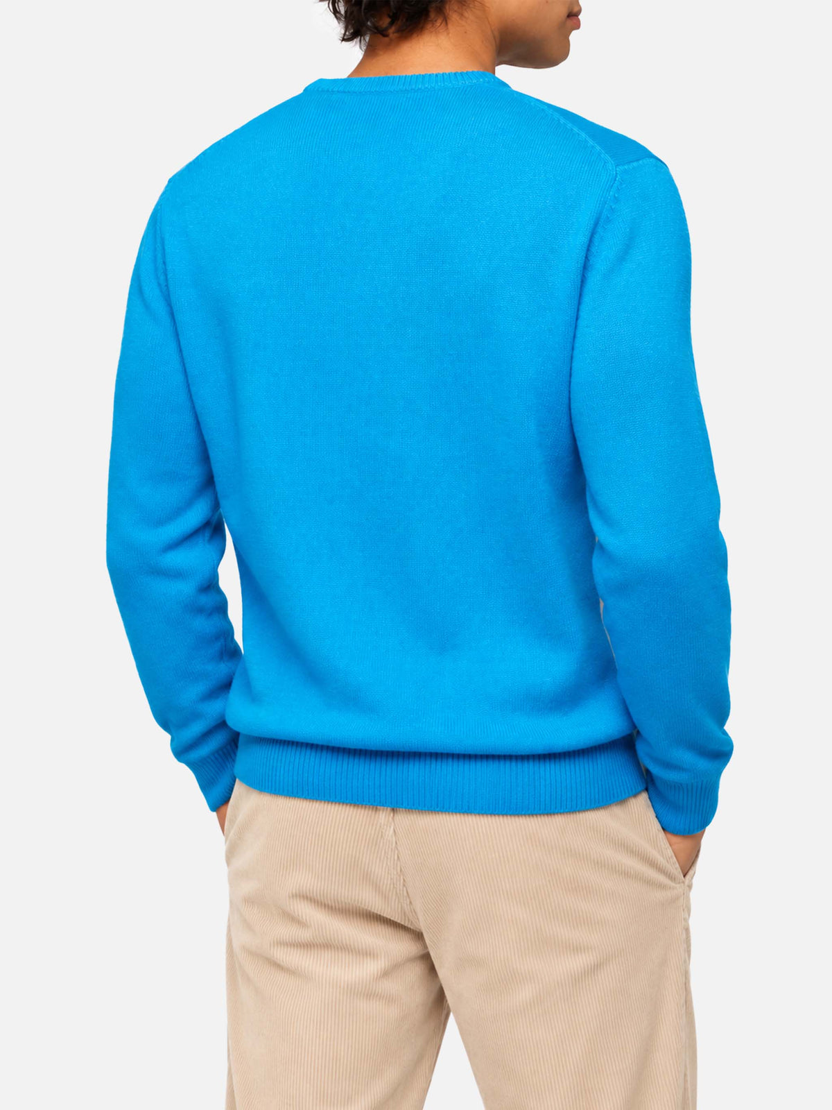 Maglione Heron con jacquard cartolina Courma