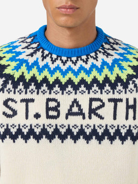 Rundhalspullover Heron mit Fair-Isle-Jacquard 
