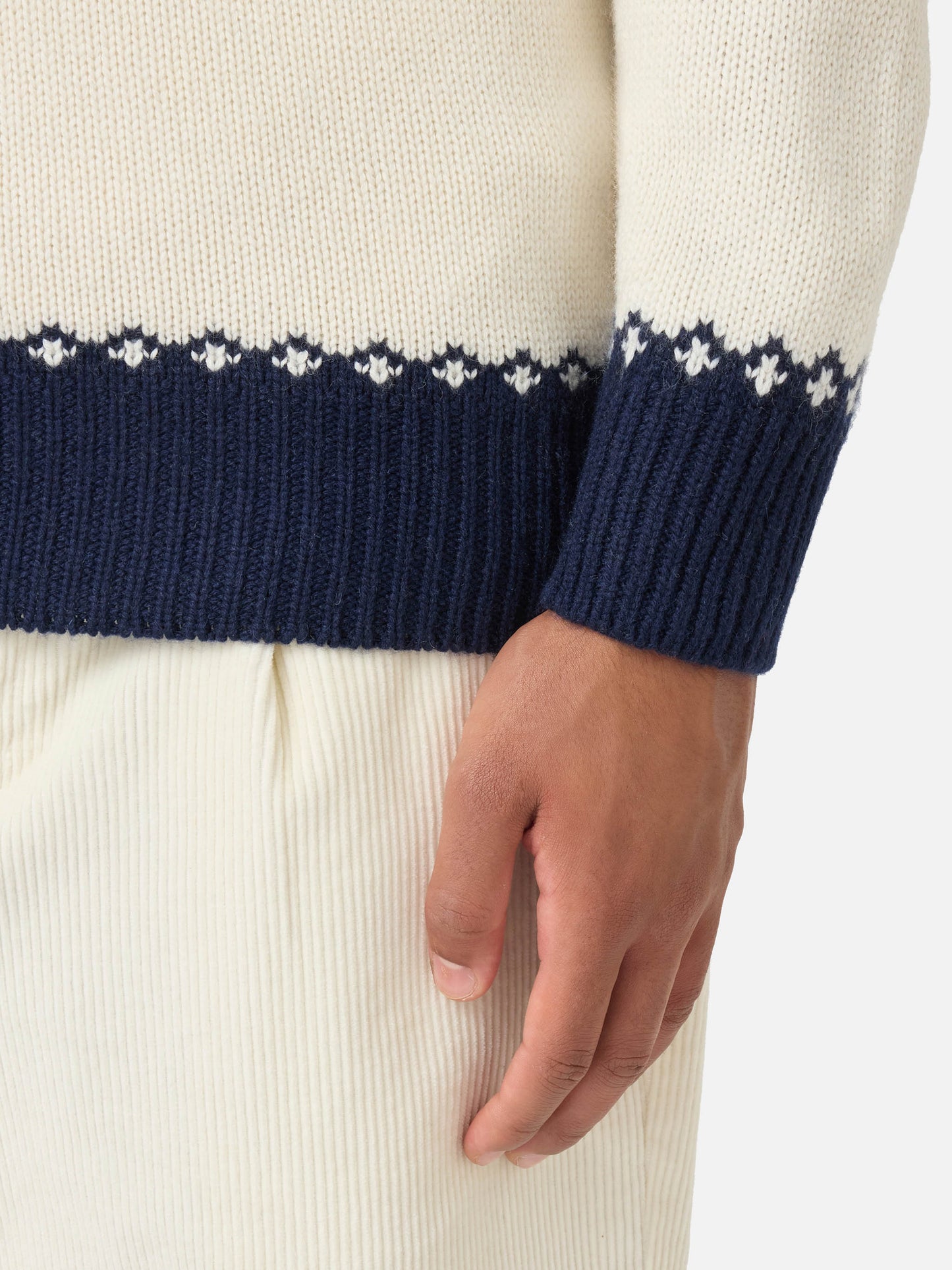 Rundhalspullover Heron mit Fair-Isle-Jacquard 