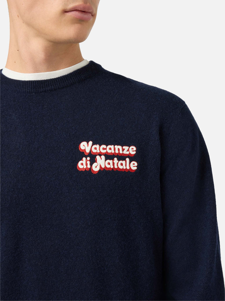 Maglione a girocollo Heron Light con ricamo Vacanze di Natale | VACANZE DI NATALE SPECIAL EDITION