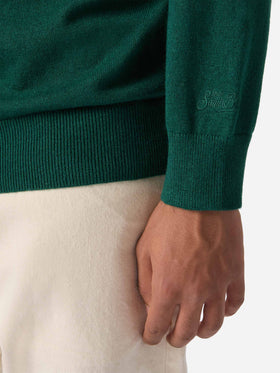 Crewneck sweater Heron Light with Uncle Scrooge embroidery |DISNEY SPECIAL EDITION