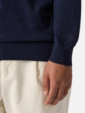 Crewneck sweater Heron Light with Uncle Scrooge embroidery |DISNEY SPECIAL EDITION