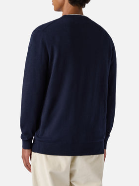 Crewneck sweater Heron Light with Uncle Scrooge embroidery |DISNEY SPECIAL EDITION