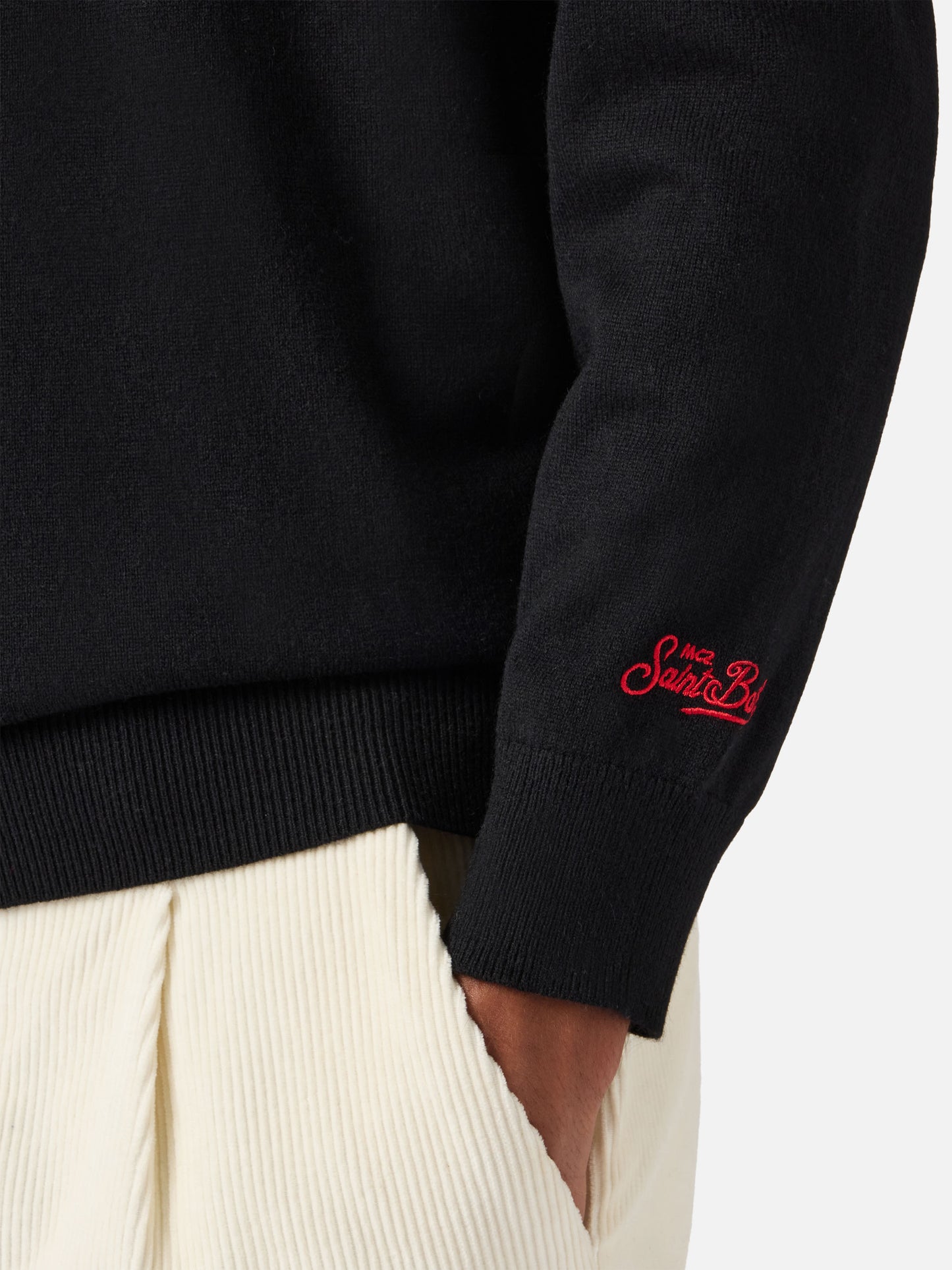 Maglione a girocollo Heron Light con ricamo Caffè Corretti  Negroni Sbagliati