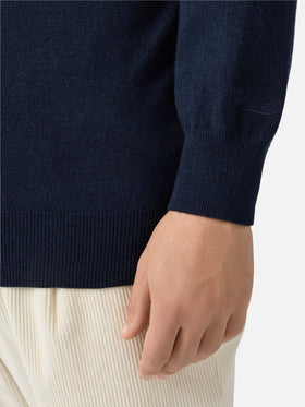 Rundhalspullover Heron Light mit Non sono bello, piaccio! Stickerei | VACANZE DI NATALE SONDERAUSGABE