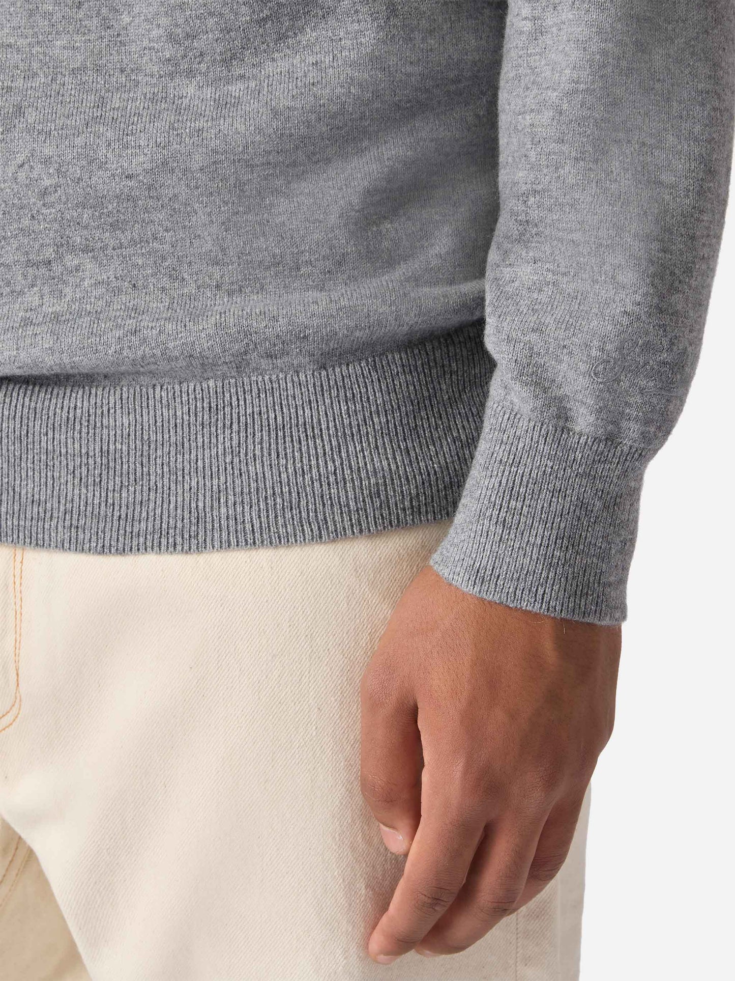 Crewneck sweater Heron Light with Uncle Scrooge embroidery | DISNEY SPECIAL EDITION