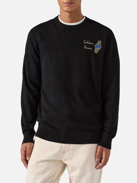 Crewneck sweater Heron Light with Golden Power embroidery