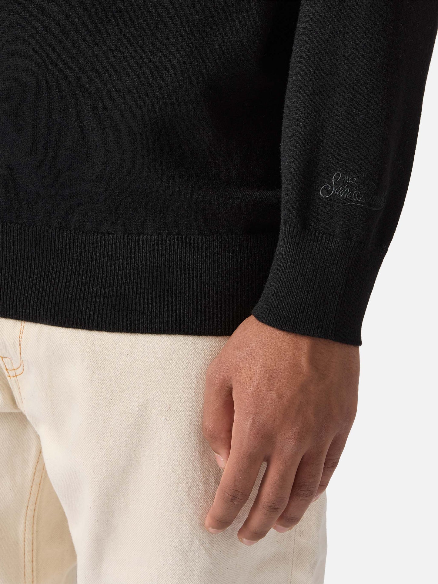 Crewneck sweater Heron Light with Golden Power embroidery