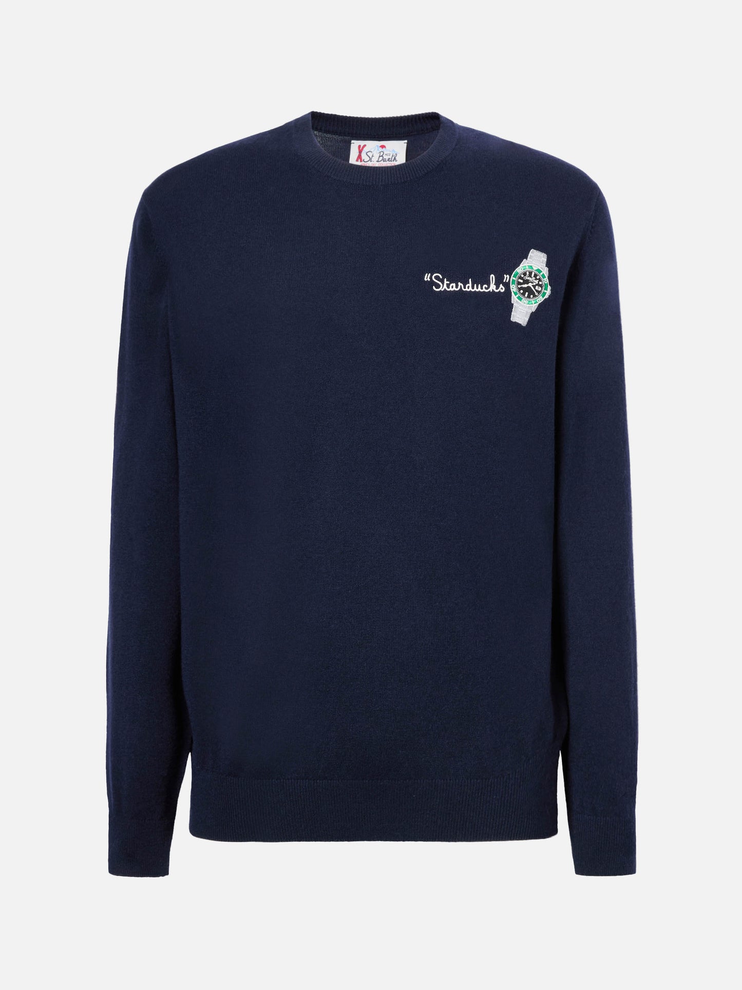 Crewneck sweater Heron Light with Starducks embroidery