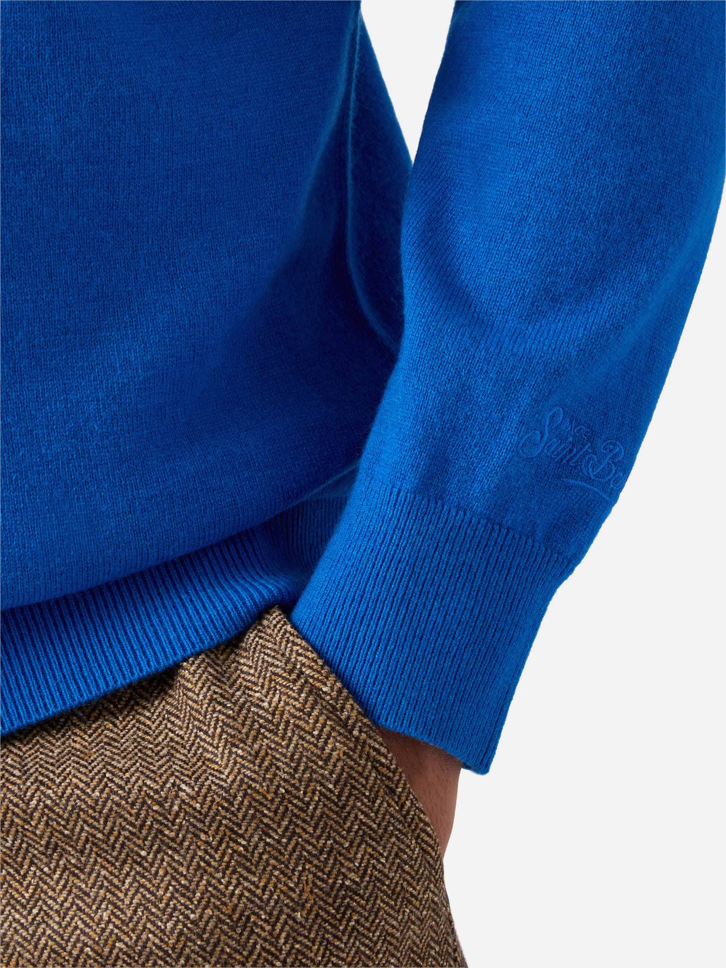 Crewneck sweater Heron Light with Do you want a cola? embroidery