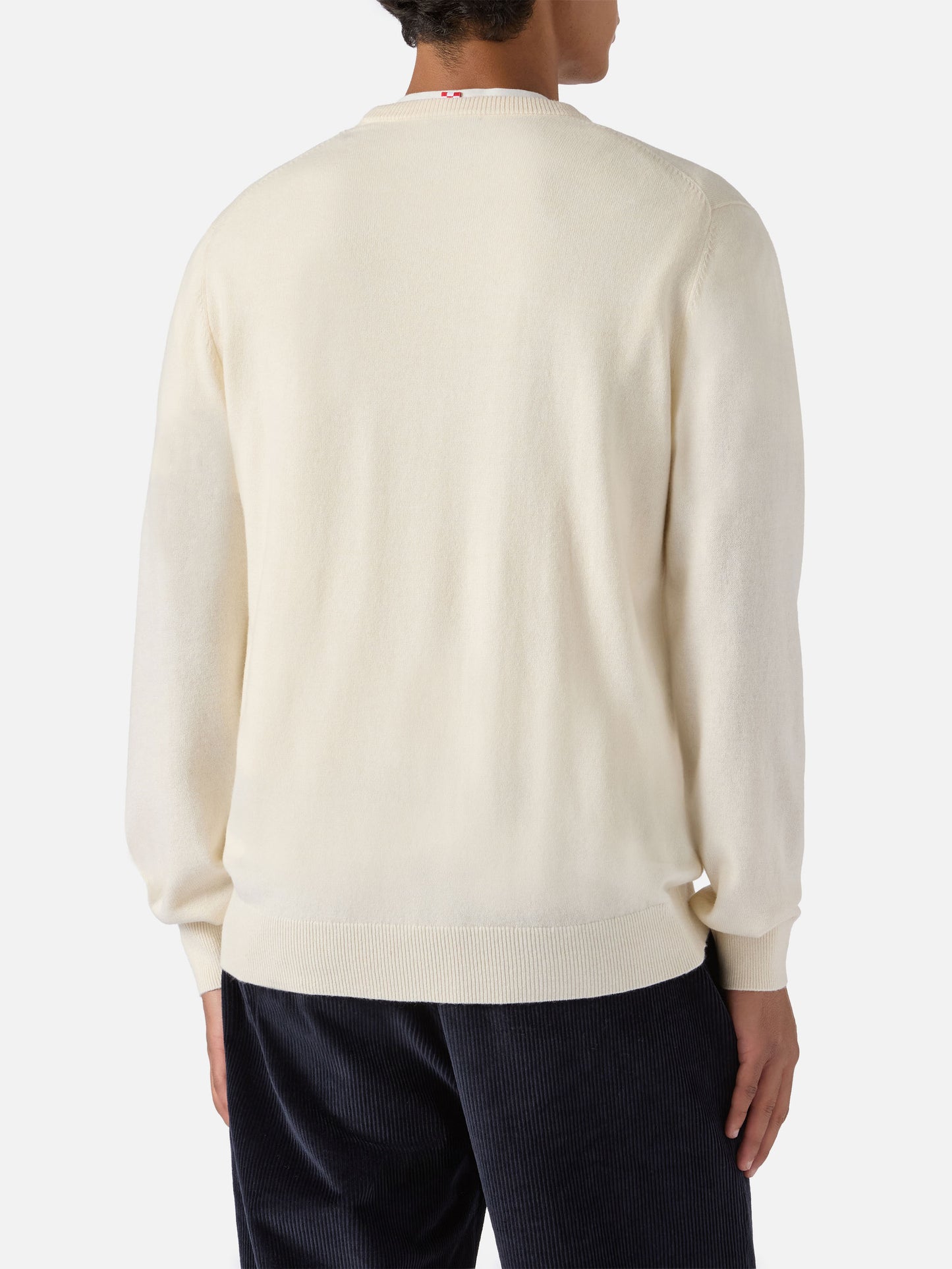 Maglione a girocollo Heron Light con ricamo Anche questo Natale se lo semo levato dalle palle! | VACANZE DI NATALE SPECIAL EDITION