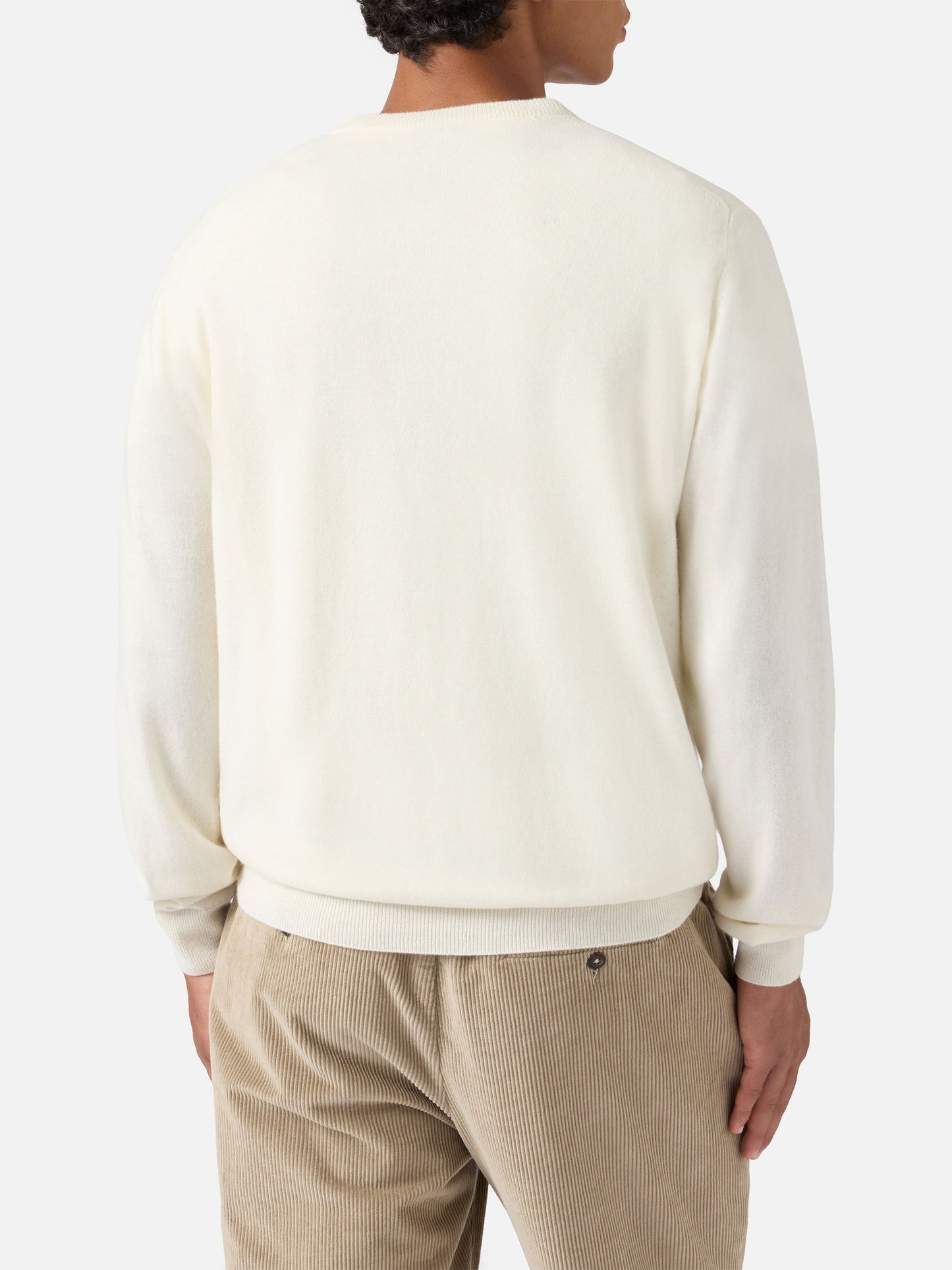 Crewneck sweater Heron Light with E nun m'angoscià embroidery | VACANZE DI NATALE SPECIAL EDITION