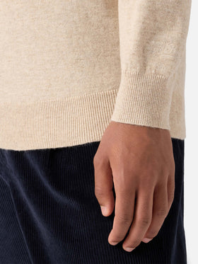 Crewneck sweater Heron Light with Sto na bomba embroidery