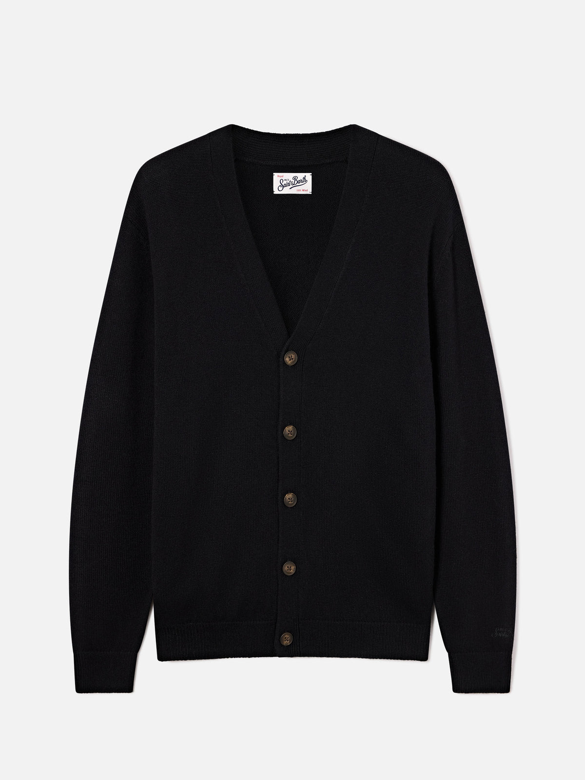 Cardigan Herrison nero in lana