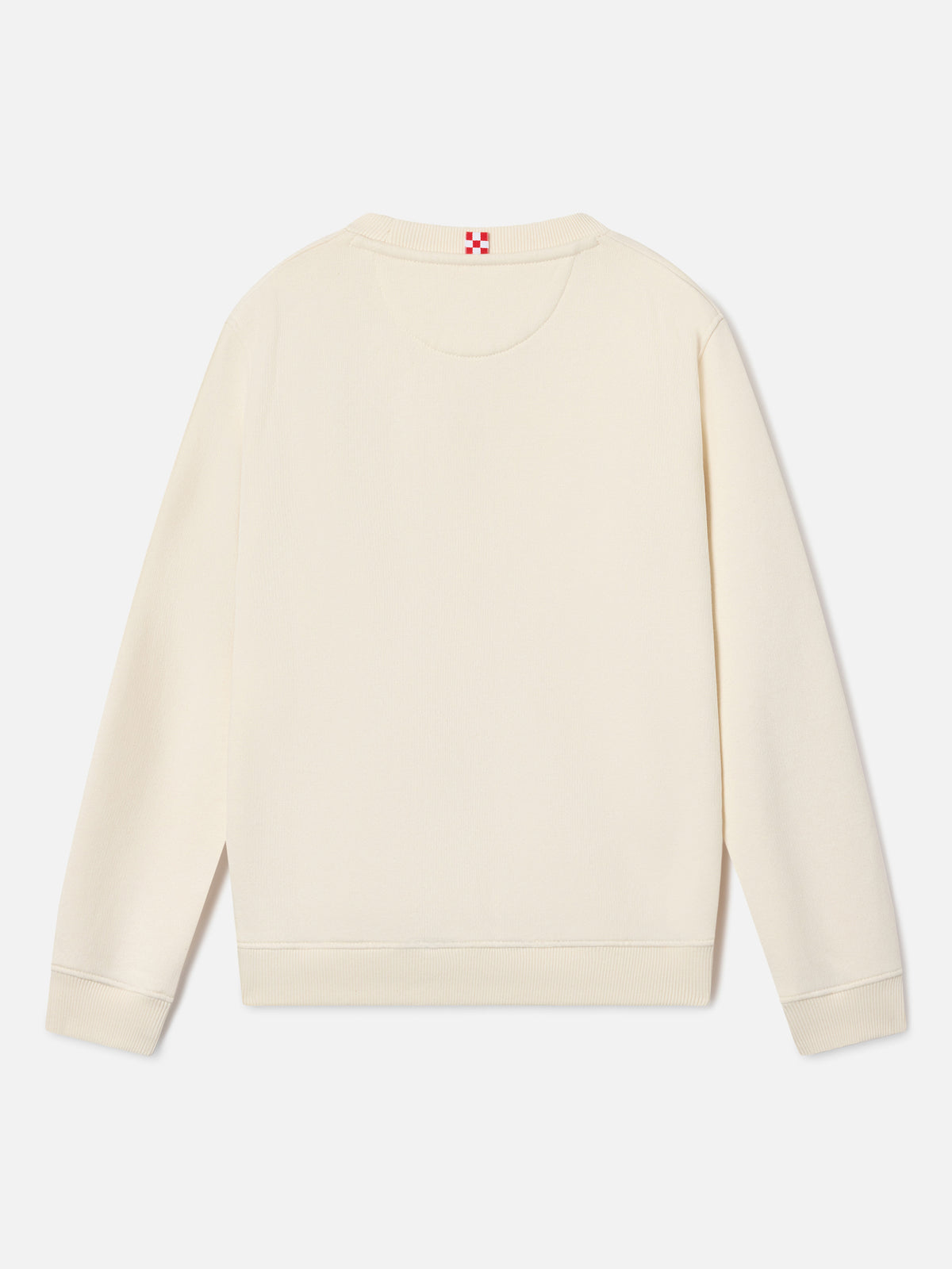Sweat-shirt Hutton crème en mélange de coton avec imprimé St. Barth 