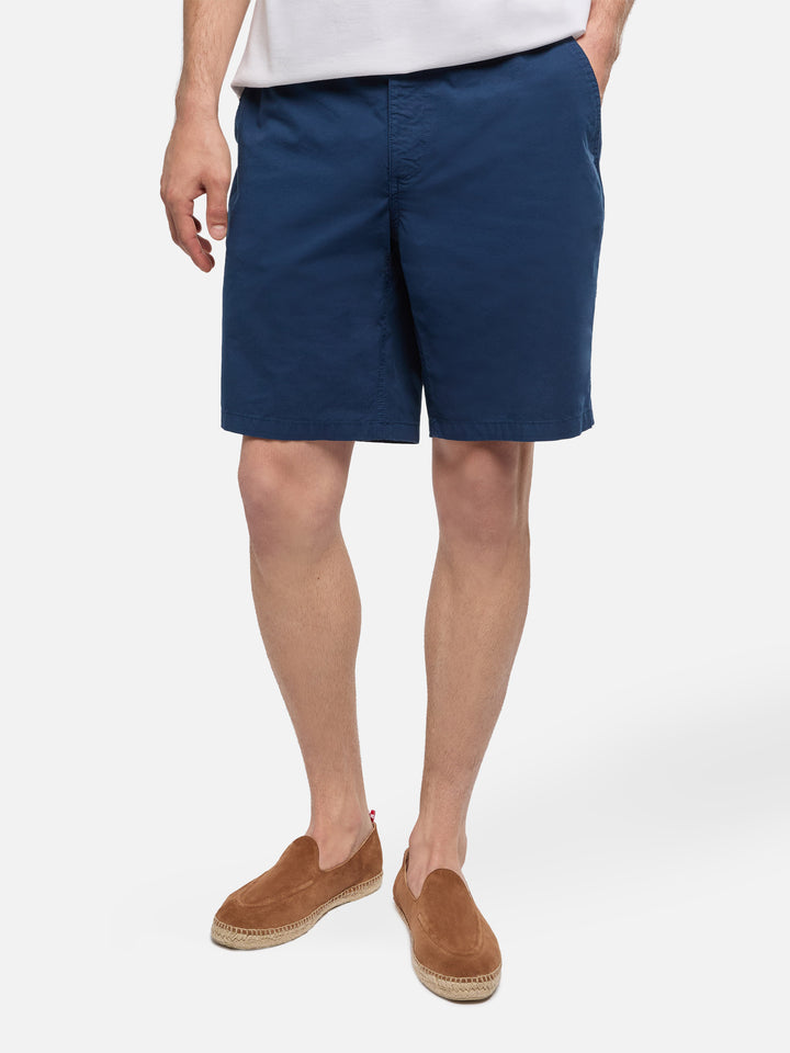 Bermuda Ischia in cotone blu navy