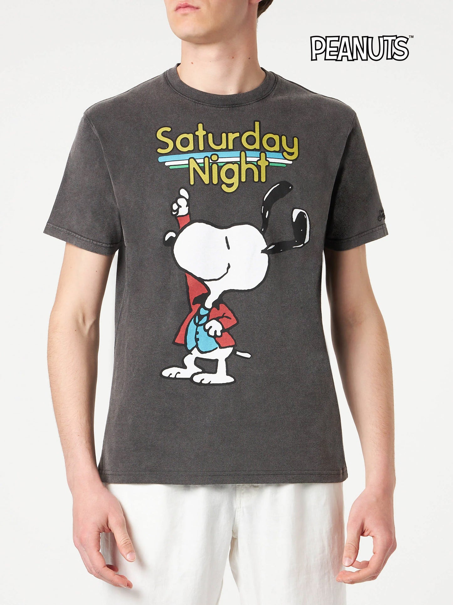Man cotton t-shirt with Snoopy dancer print | PEANUTS® SPECIAL EDITION