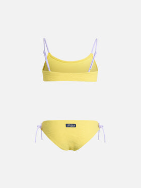 Girl zebra embossed bralette bikini Jaiden - MC2 Saint Barth