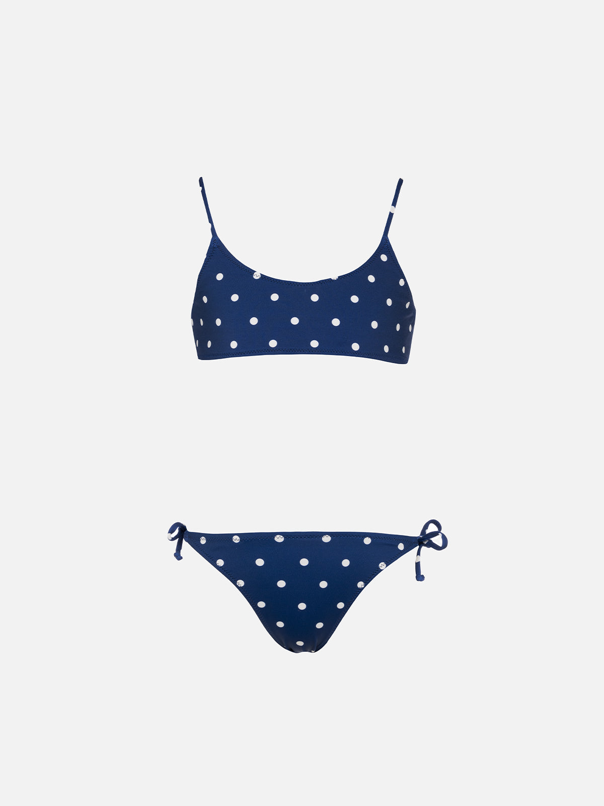 Girl polka dots bralette bikini Jaiden - MC2 Saint Barth