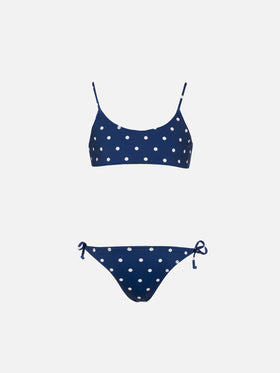 Girl polka dots bralette bikini Jaiden - MC2 Saint Barth