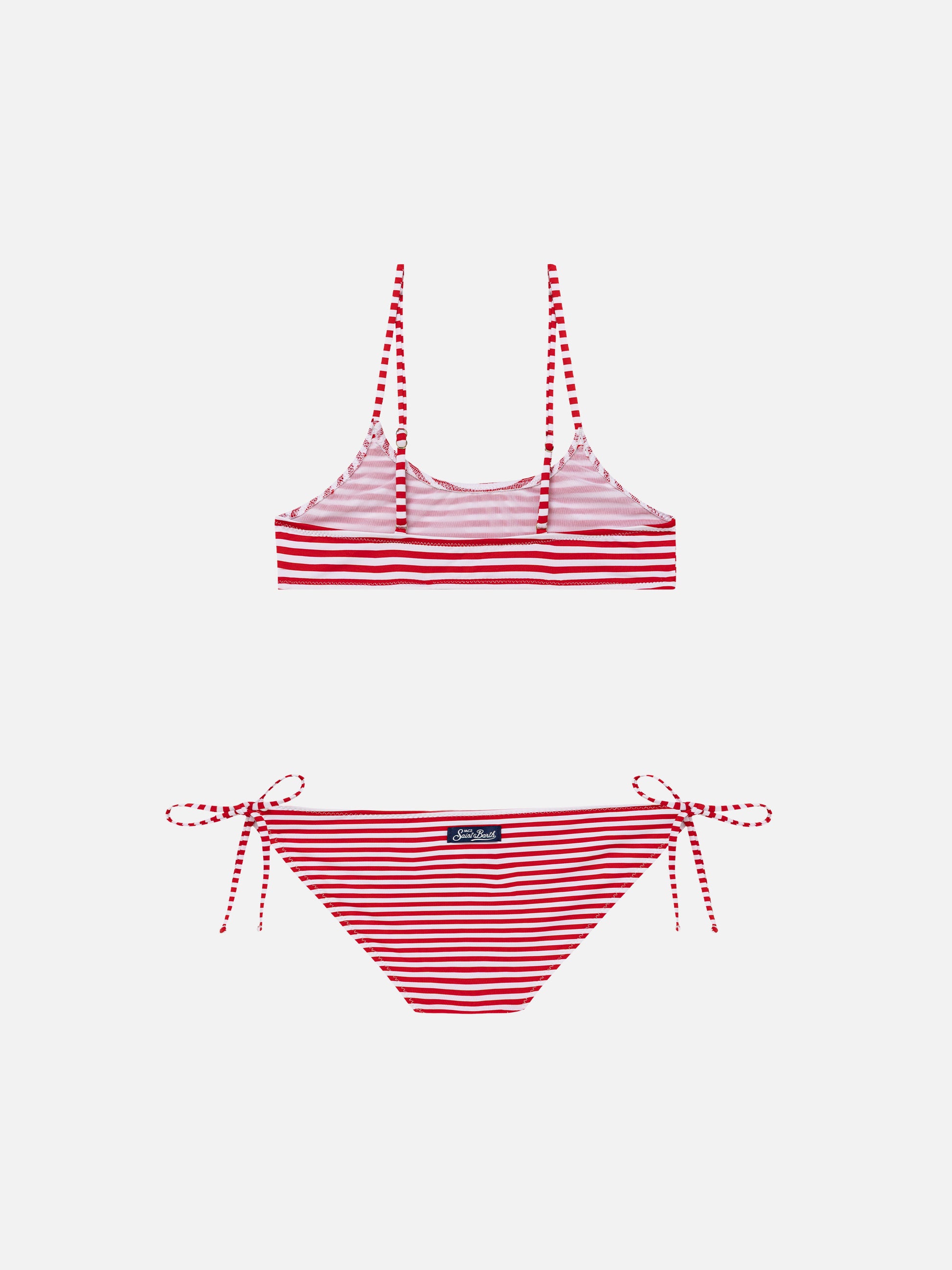 Jaiden bralette bikini with striped print - MC2 Saint Barth