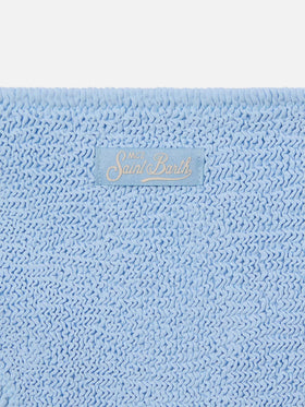 Jaiden light blue crinkle bikini