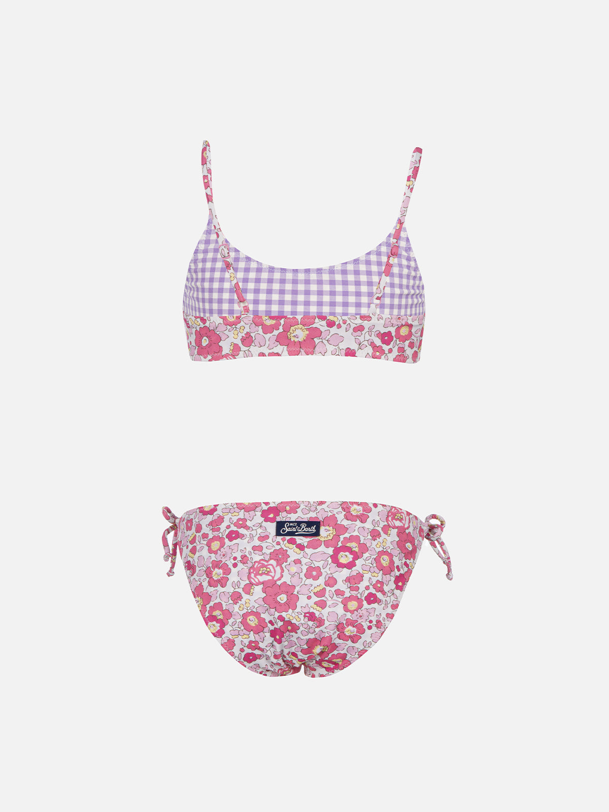 Girl double face bralette bikini Jaiden | MADE WITH LIBERTY FABRIC - MC2 Saint Barth