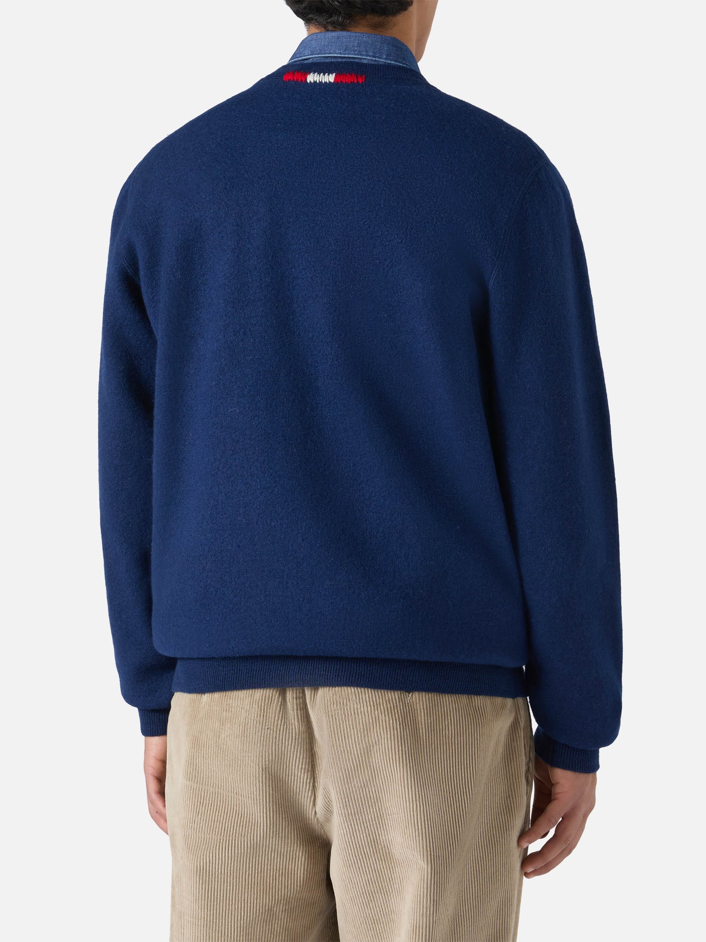 Maglione da uomo girocollo in maglia con ricamo Day Off