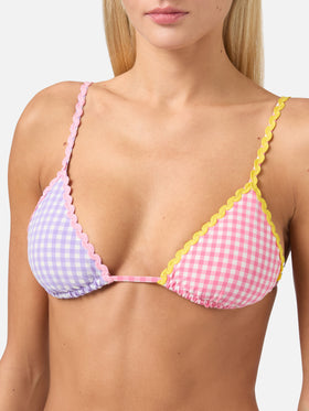 Triangel-Bikini Janet Marielle mit Vichy-Karo-Muster