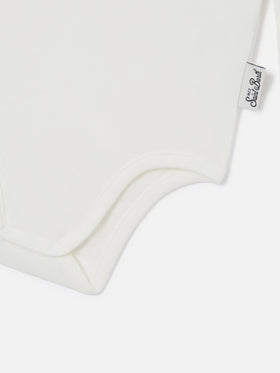 White Jacques organic cotton body with Se Potessi Parlare embroidery