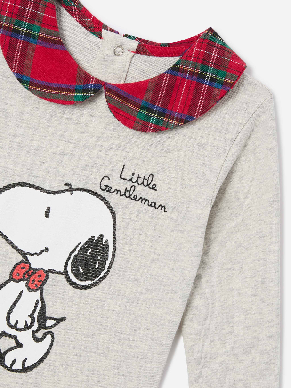 Cremefarbener Body Jacques aus Bio-Baumwolle mit Snoopy-Print | Special edition 