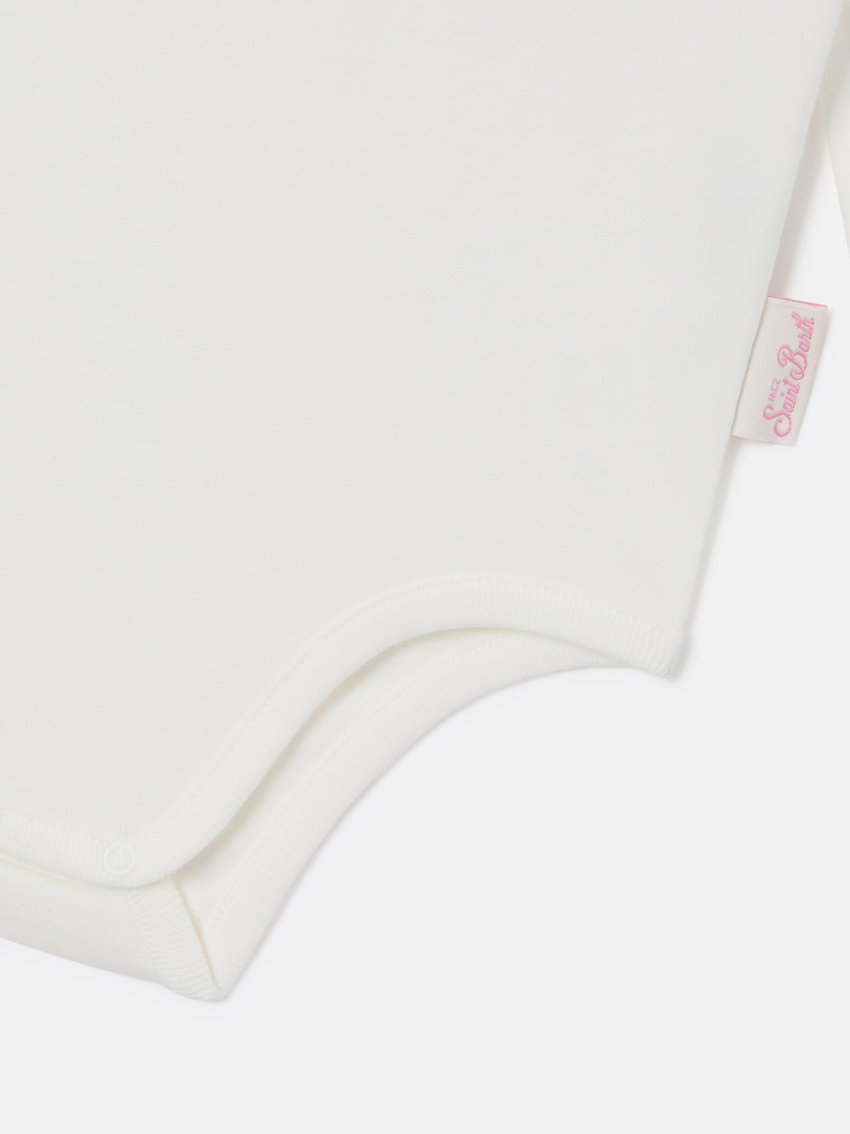 White Jacques organic cotton body with Tutta La Mamma embroidery