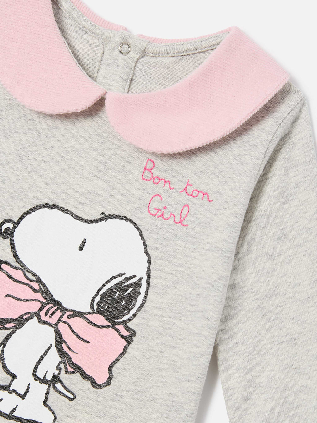 Body Jacques color crema de algodón orgánico con estampado de Snoopy | Special edition 