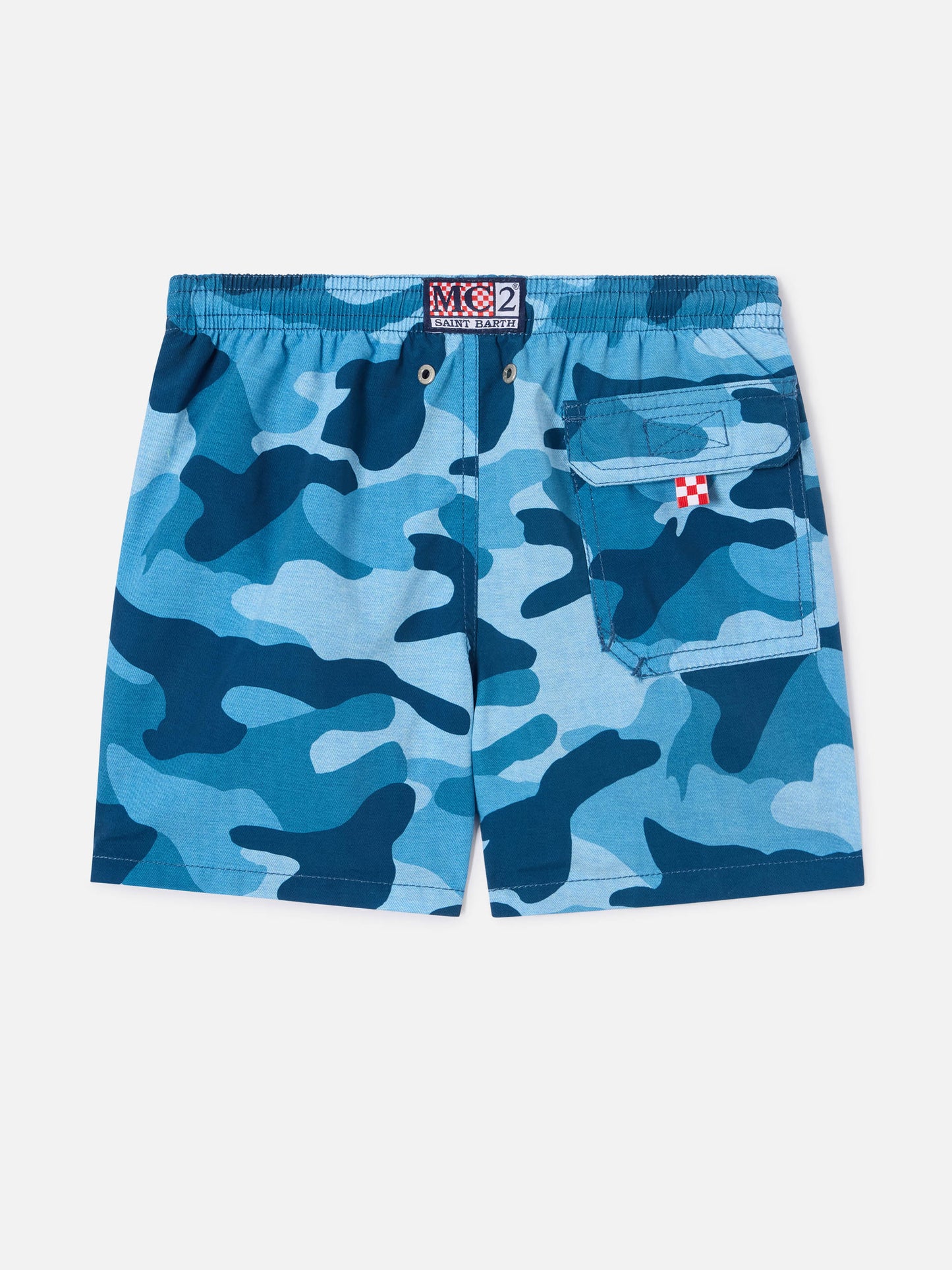 Costume da bagno da bambino di media lunghezza Jean con stampa mimetica