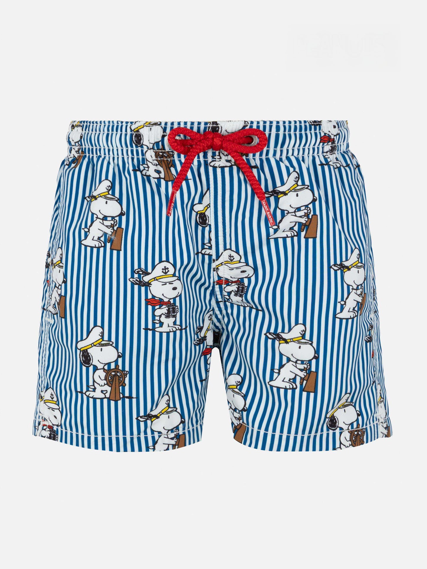 Jean mid-length swim shorts with Snoopy print | SNOOPY PEANUTS® SPECIAL EDITION