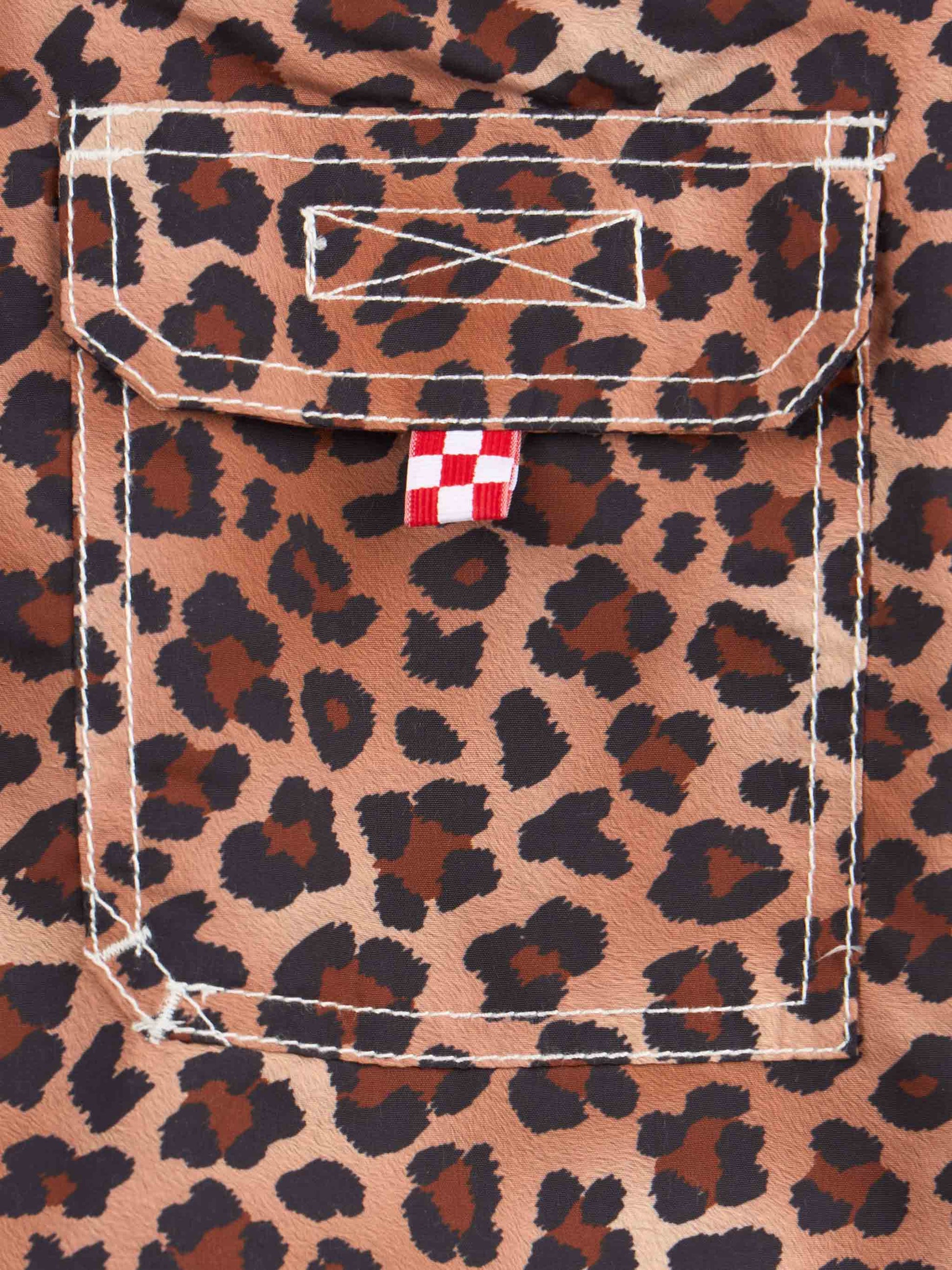 Boy mid-length Jean swim-shorts with animalier print - MC2 Saint Barth