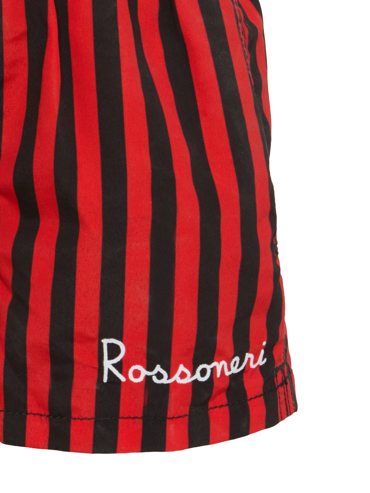 Jean mid-length swim shorts with Milan print | AC MILAN SPECIAL EDITION - MC2 Saint Barth