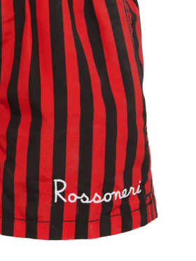 Jean mid-length swim shorts with Milan print | AC MILAN SPECIAL EDITION - MC2 Saint Barth