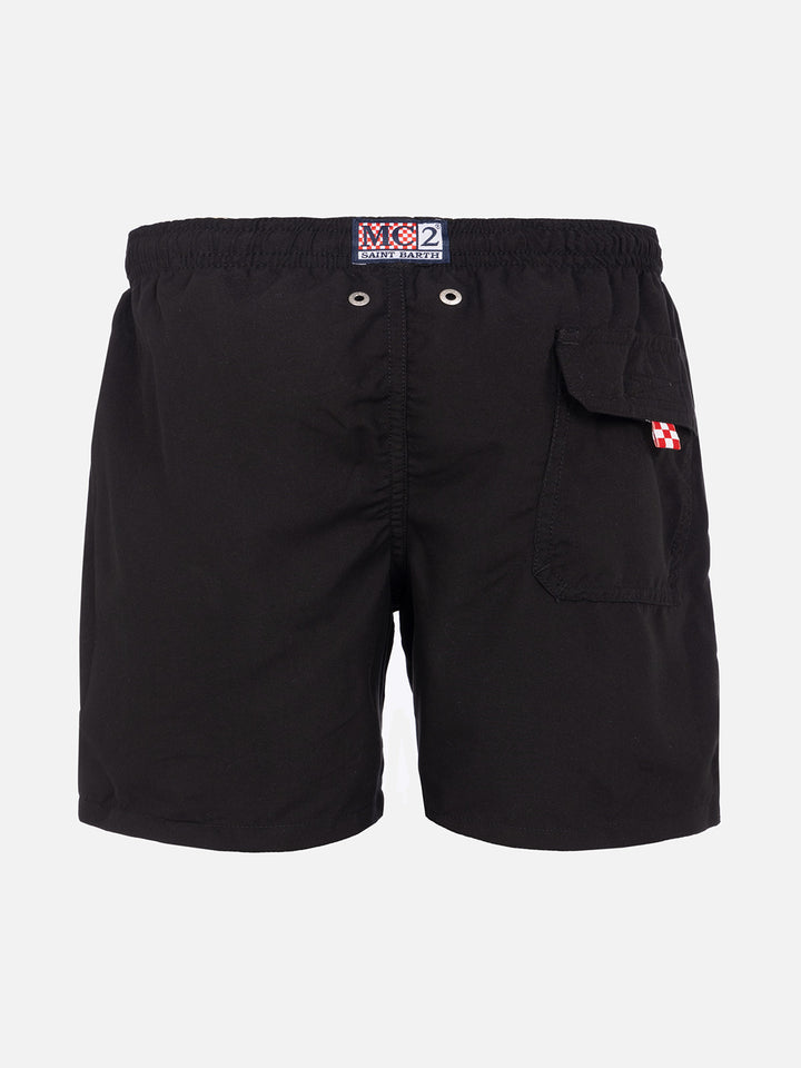 Boy swim shorts with Lucifer embroidery - MC2 Saint Barth