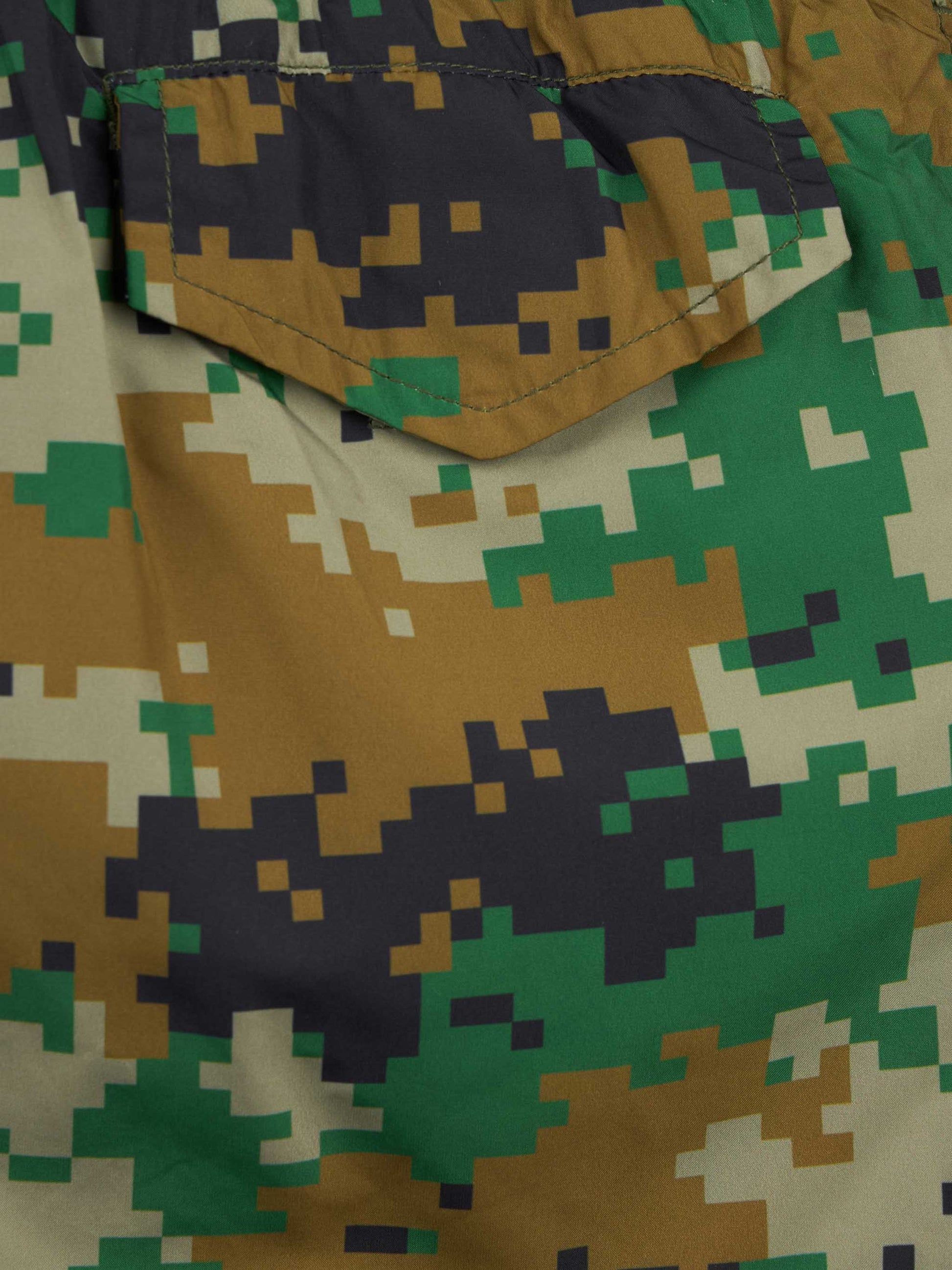 Boy lightweight fabric swim-shorts Jean Lighting with pixel camouflage print - MC2 Saint Barth