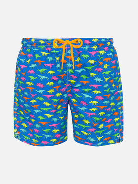 Boy swim shorts with multicolor dinosaur print - MC2 Saint Barth