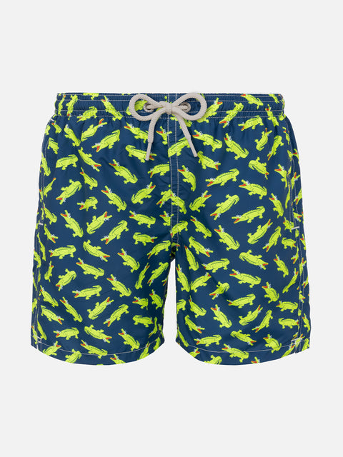 Boy swim shorts with crocodile print - MC2 Saint Barth
