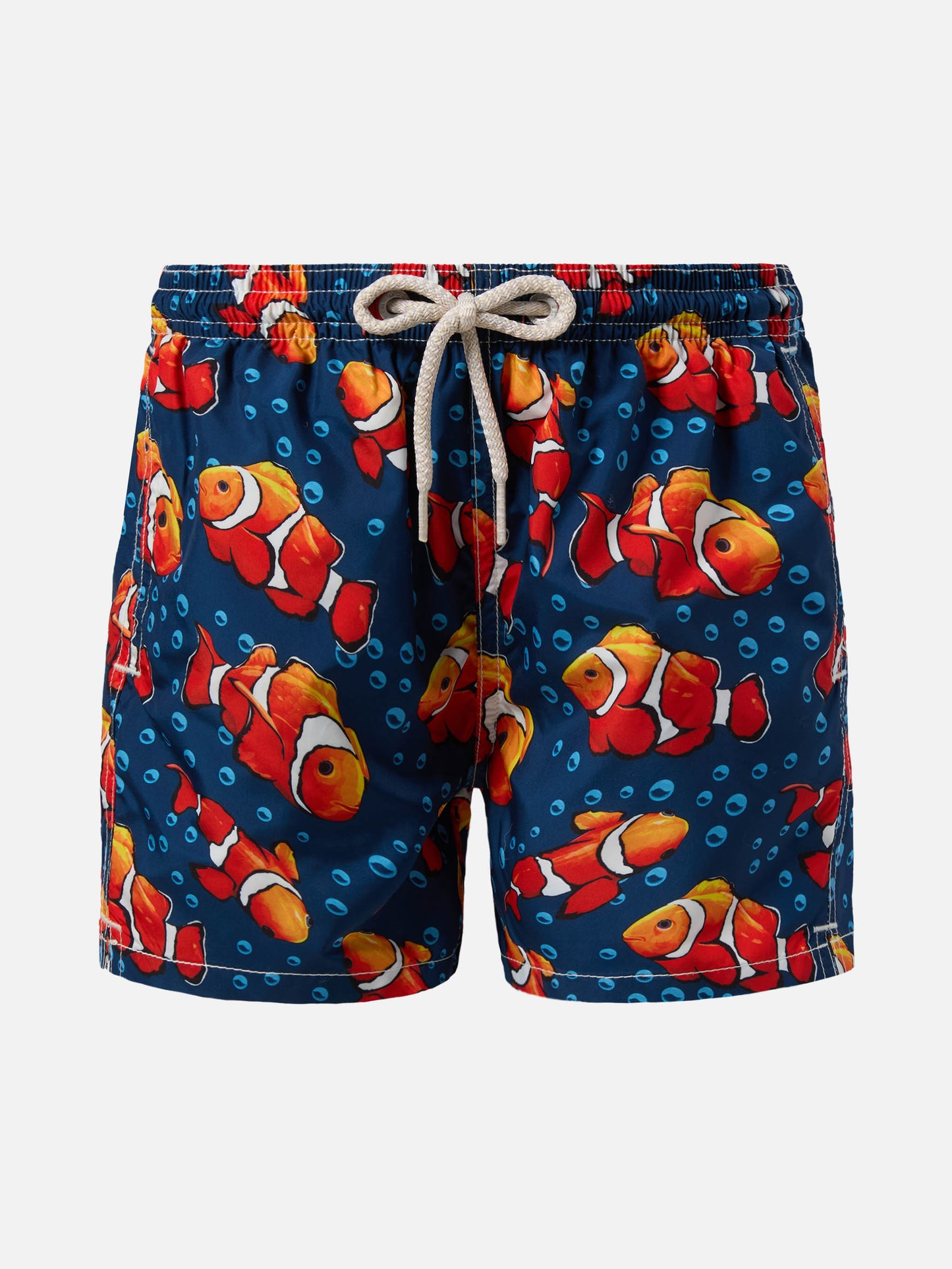 Jean Lighting lightweight fabric swim shorts with fish print