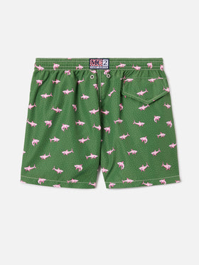Jean Lighting swim shorts with Shark all-over print